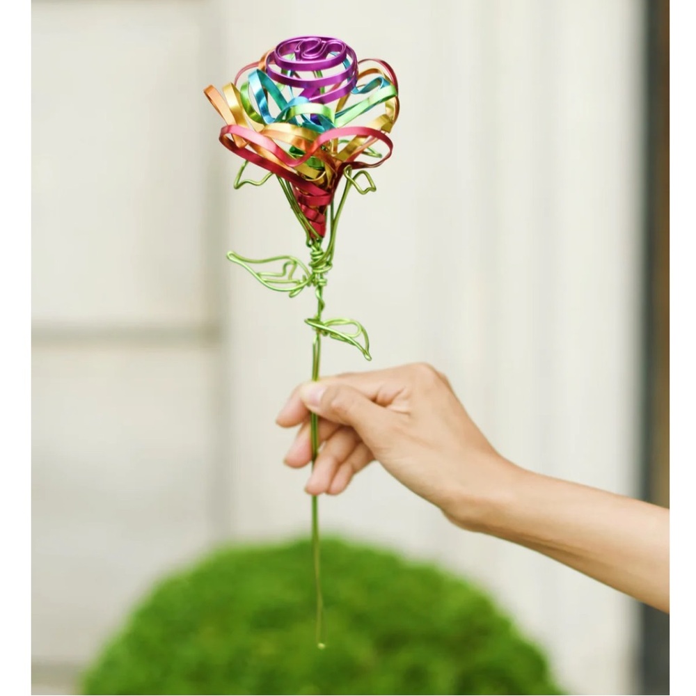 One Million Roses rainbow wire rose